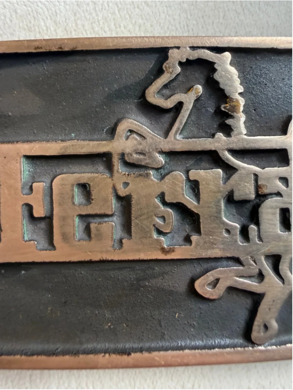 Vintage Jean Baracat (JB) Ferrari Belt Buckle